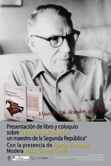 Presentación del libro "Herminio Almendros: un maestro de la Segunda República" en Almansa