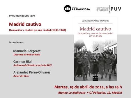 Presentación en Madrid del libro "Madrid cautivo" - Universitat de València