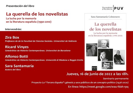Presentación del libro “La querella de los novelistas” - Universitat de València