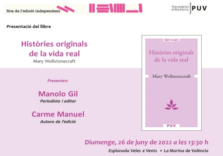 Presentación del libro "Històries originals de la vida real" en la explanada Veles e Vents de la Marina de València - Universitat de València