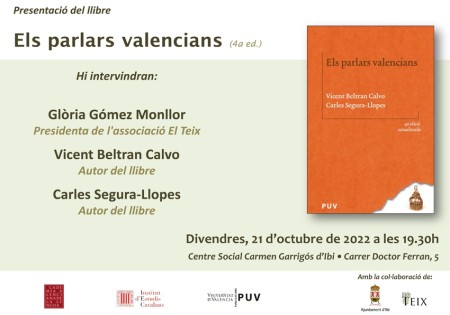 Presentación de "Els parlars valencians" en Ibi - Universitat de València