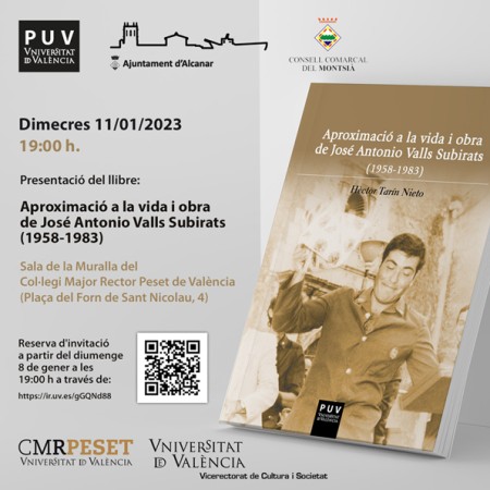 Presentación del libro: "Aproximació a la vida i obra de José Antonio Valls Subirats” - Universitat de València