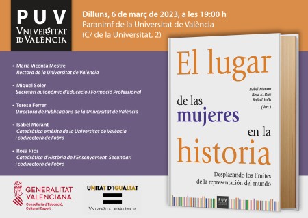 Presentación del libro "El lugar de las mujeres en la historia" en el Paraninfo de la Universidad de Valencia