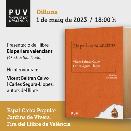 Presentación del libro "Els parlars valencians" en la 58ª Feria del Libro de Valencia - Universitat de València