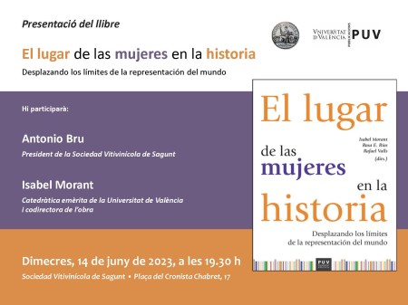 Presentación del libro "El lugar de las mujeres en la historia" en Sagunto - Universitat de València