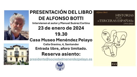 Presentación del libro "Historias de las «terceras Españas» (1933-2022)" de Alfonso Botti en Santander - Universitat de València