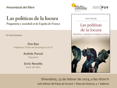 Presentación del libro "Las políticas de la locura" - Universitat de València