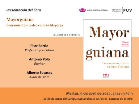Presentación del libro: "Mayorguiana. Pensamiento y teatro en Juan Mayorga" de Alberto Sucasas