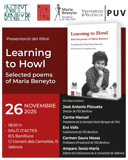 Presentación del libro "Learning to Howl" en el IES Benlliure de Valencia - Universidad de Valencia