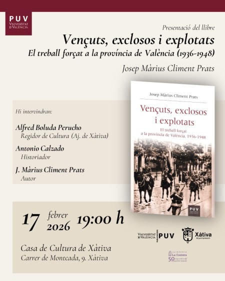 Presentación del libro "Vençuts, exclosos i explotats" en Xàtiva- Universitat de València