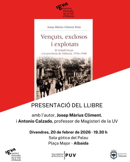 Presentación del libro "Vençuts, exclosos i explotats" en Albaida - Universitat de València