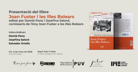 Presentación del libro "Joan Fuster i les Illes Balears" en Sueca - Universitat de València