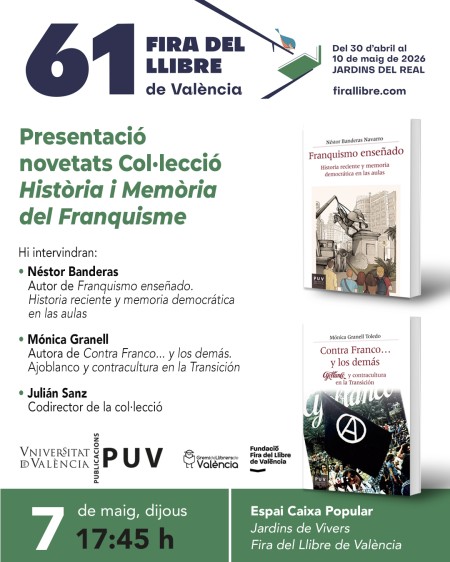 Presentación de novedades de la colección de Història i Memòria del Franquisme en la 61.ª Fira del Llibre de València