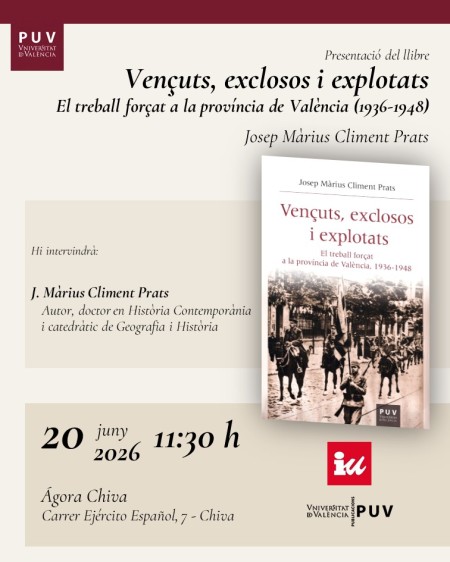 Presentación del libro "Vençuts, exclosos i explotats" en Chiva - Universitat de València
