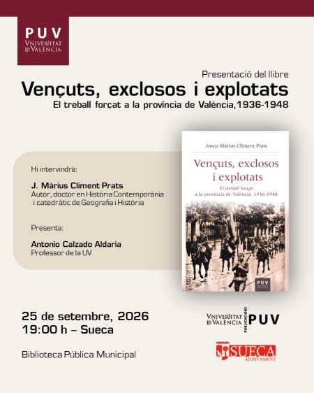 Presentación del libro "Vençuts, exclosos i explotats" en Sueca - Universitat de València