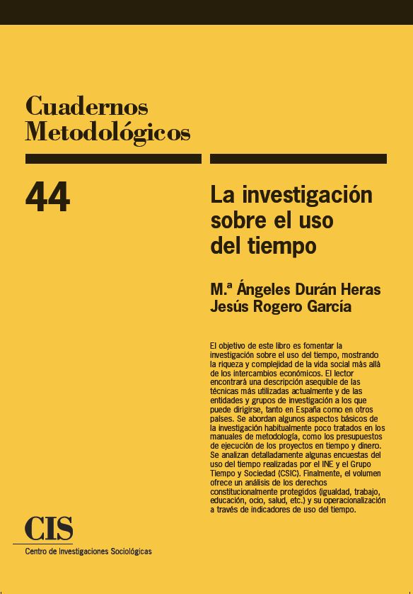 La investigación sobre el uso del tiempo, nuevo título del CIS