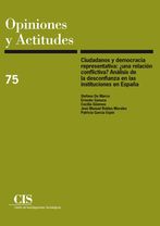 Ciudadanos y democracia representativa: ¿una relación conflictiva? Análisis de la desconfianza en las instituciones en España