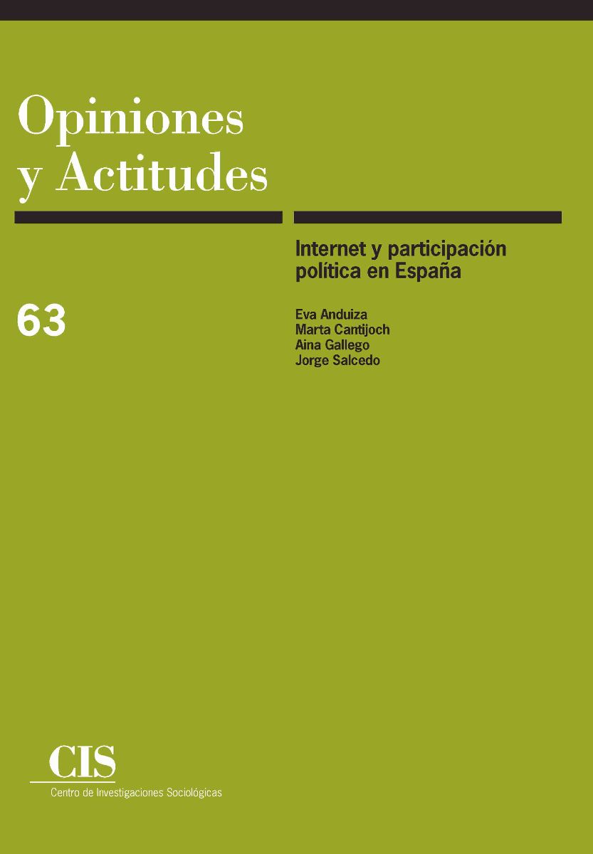 El Centro de Investigaciones Sociológicas (CIS) comienza a editar en formato electrónico para su descarga gratuita los nuevos títulos de su colección "Opiniones y Actitudes"