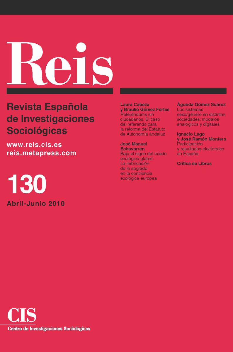 Publicado el último número de la Revista Española de Investigaciones Sociológicas