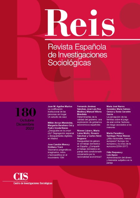 Disponible número 180 de la Revista REIS