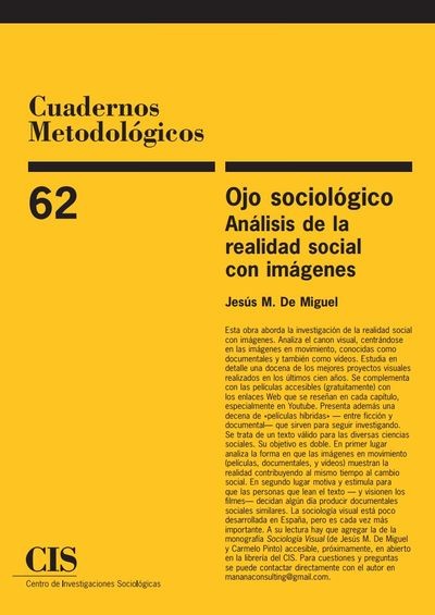 Novedad Editorial CIS: Ojo sociológico. Análisis de la realidad social con imágenes