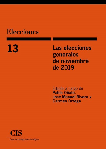 Novedad editorial CIS: Las elecciones generales de noviembre de 2019