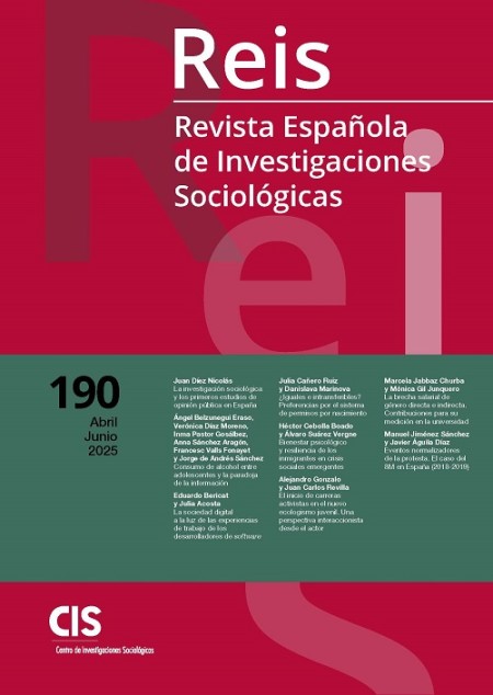 Novedad editorial N.º 190 de la revista REIS