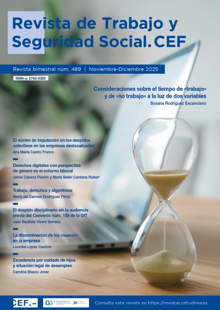 Nuevo número de la Revista de Trabajo y Seguridad Social. CEF