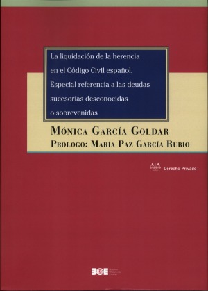 Novedad Editorial BOE. La liquidación de la herencia en el Código Civil español