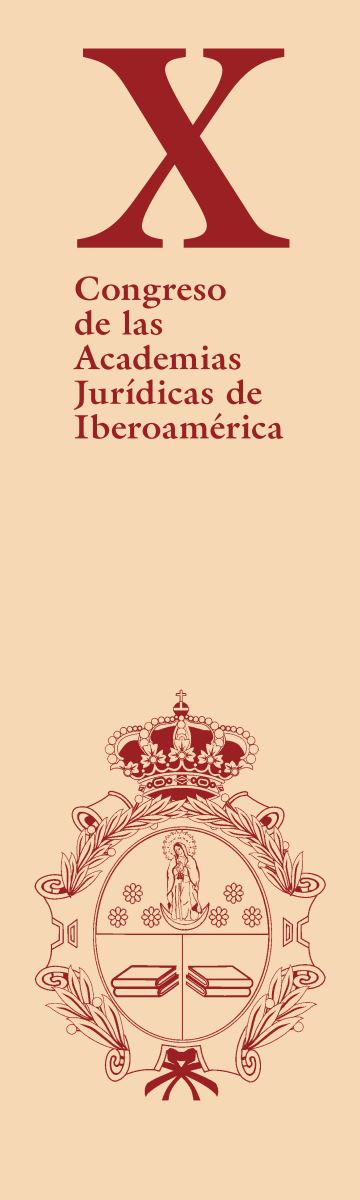 Marcapáginas del X Congreso de las Academias Jurídicas de Iberoamérica