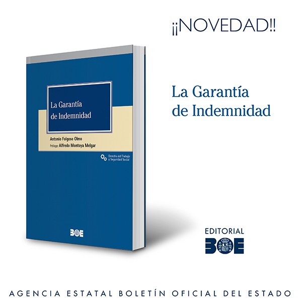 Novedad Editorial BOE. La Garantía de Indemnidad