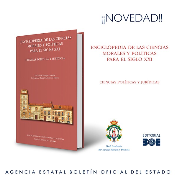 Novedad Editorial BOE. Enciclopedia de las Ciencias Morales y Políticas para el siglo XXI. Tomo I Derecho y Sociedad.