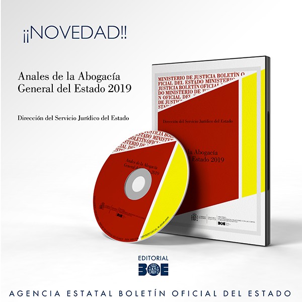 Novedad Editorial BOE. Anales de la Abogacía General del Estado 2019