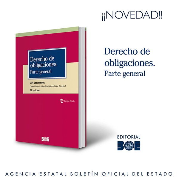 Novedad Editorial BOE. Derecho de obligaciones. Parte general, 17.ª edición