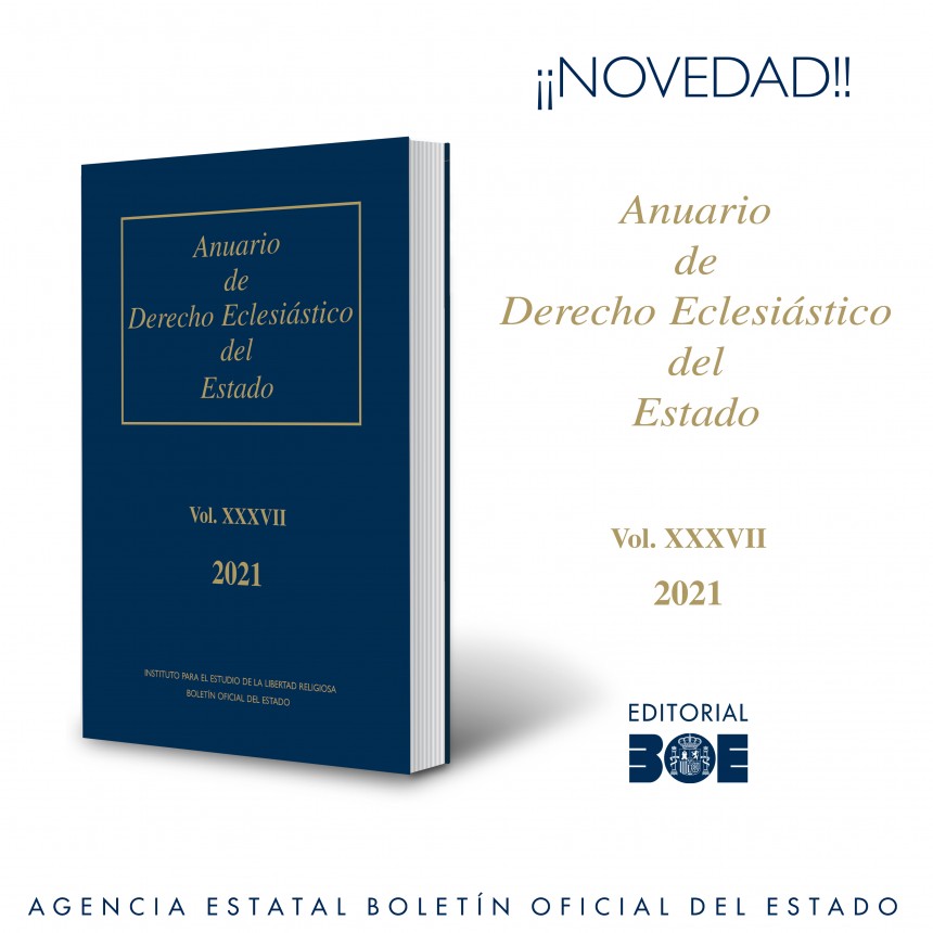 Novedad Editorial BOE. Anuario de Derecho Eclesiástico del Estado 2021
