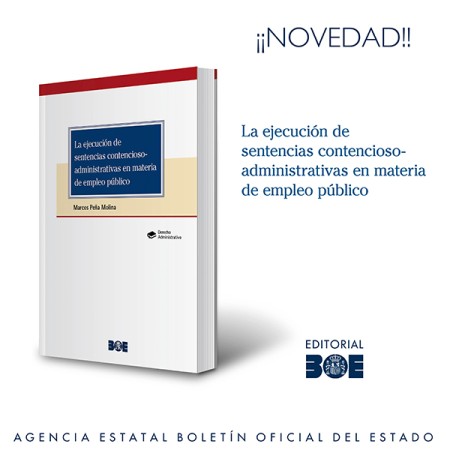 Novedad Editorial BOE. La ejecución de sentencias contencioso-administrativas en materia de empleo público