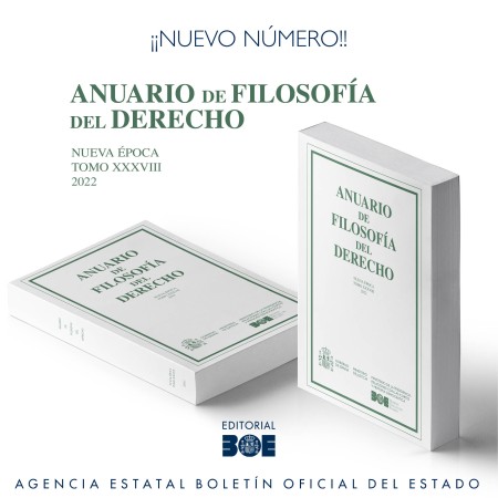 Novedad Editorial BOE. Anuario Filosofía del Derecho 2022