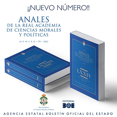 Novedad Editorial BOE. Anales de la Real Academia de Ciencias Morales y Políticas