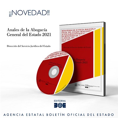 Novedad Editorial BOE. Anales de la Abogacía General del Estado 2021