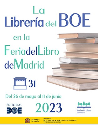 La Librería del BOE en la Feria del Libro de Madrid 2023.