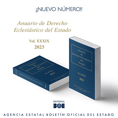 Novedad Editorial BOE. Anuario de Derecho Eclesiástico del Estado 2023