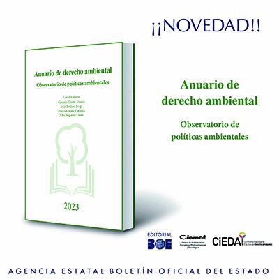 Novedad Editorial BOE. Anuario de Derecho Ambiental.