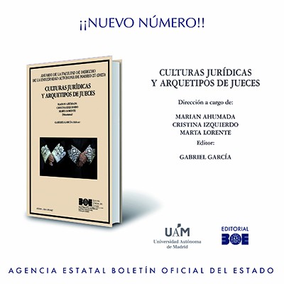 Novedad Editorial BOE. Culturas jurídicas y arquetipos de jueces.