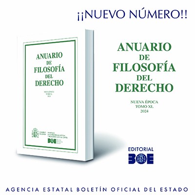 Novedad Editorial BOE. Anuario de Filosofía del Derecho 2024