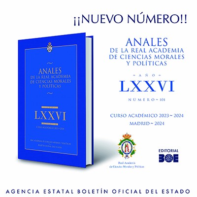 Novedad Editorial BOE. Anales de la Real Academia de Ciencias Morales y Políticas