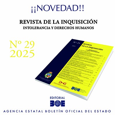 Novedad Editorial BOE. Revista de la Inquisición. Intolerancia y derechos Humanos