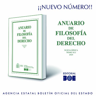 Novedad Editorial BOE. Anuario de Filosofía del Derecho 2025