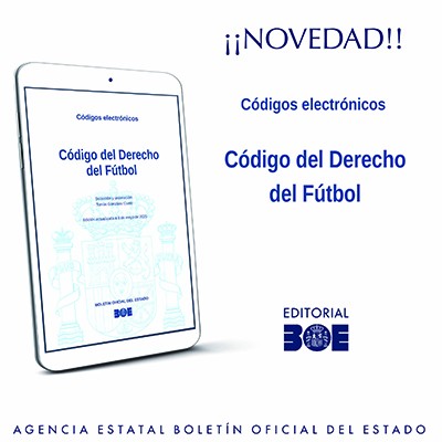 Novedad Editorial BOE. Código del Derecho del Fútbol
