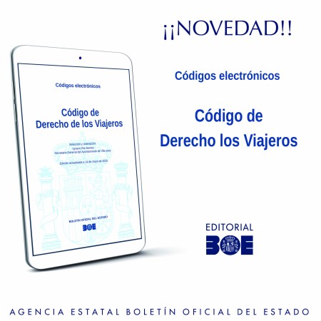 Novedad Editorial BOE. Código Electrónico de Derecho de los Viajeros