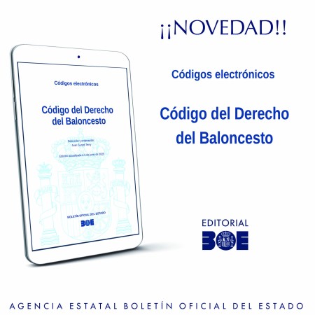 Novedad Editorial BOE. Código Electrónico del Derecho del Baloncesto